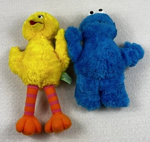 Sesame Street 2002 14" Big Bird & Cookie Monster Plush Dolls - Picture 1 of 6