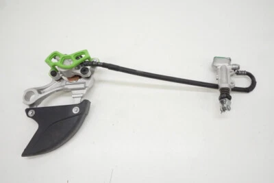 Conjunto de freno trasero KX450F 2009 OEM pinza cilindro maestro manguera Kawasaki KX Foto 1 de 4