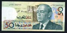 Marokko 1987, 50 Dirhams Geldschein,  P.64a , kassenfrische Erhaltung I