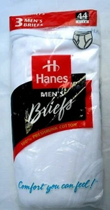De colección años 90... HANES... HECHO EN EE. UU.... PAQUETE DE 3... ROPA INTERIOR/CALZONCILLOS PARA HOMBRE... NUEVO..talla 44 - Imagen 1 de 4