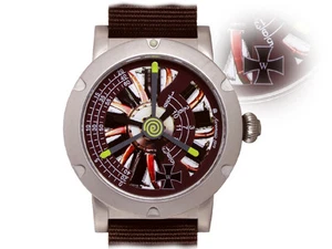 German Mechanical double Propeller Commemoration watch Jagdstaffel 37 1.WWA-1398 - Picture 1 of 5