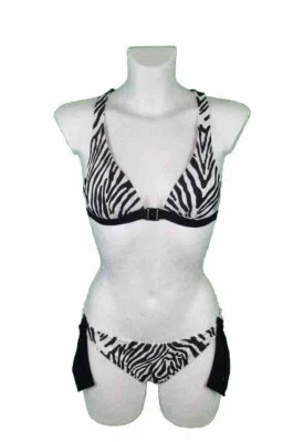 Opera Bikini Größe 36 A - 40 A Cup Bademode Schwarz Weiß Badebekleidung - Bild 1 von 4