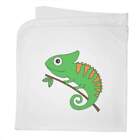 'Green Chameleon' Cotton Baby Blanket / Shawl (BY00016652)