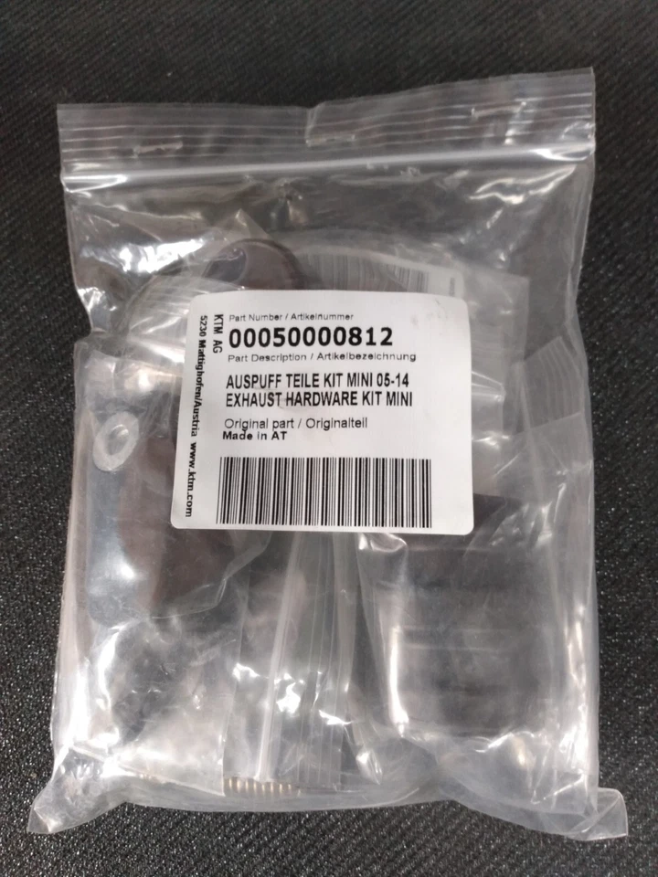 KIT DE HERRAJES DE ESCAPE ORIGINALES KTM MINI 00050000812 Foto 1 de 3