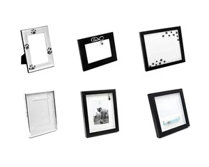 Dogs Photo Picture Frame Pawprints Engraved Memory Hundetapsen - Picture 1 of 28