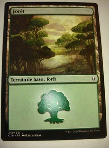 Mtg Magic: 25 x Forest No. 349 Commander 2016 VF Fast Shipping and Tracking - Picture 1 of 1