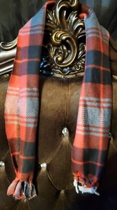 Red Plaid Scarf Winter - Picture 1 of 3