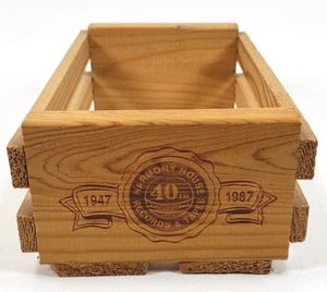 Harmony House 40 Aniversario 10 Soporte de Cinta de Cassette Caja de Madera 1987 - Imagen 1 de 7