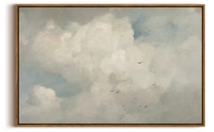 InSimSea Framed Canvas Wall Art Vintage Decor 10x8 - Title:Shell Fishing - Picture 1 of 4