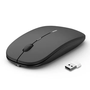 Kabellose Maus Ergonomische Wiederaufladbare Funkmaus Leise 3D USB Mini Optis... - Bild 1 von 8