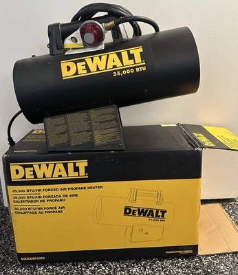 DeWalt F340745 35,000 Btu/h 875 sq ft Forced Air Propane Portable Heater - Image 1 of 4