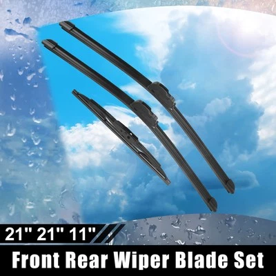 21" 21" 11" Windshield Wiper Blade Set For Jeep Grand Cherokee 1999-2004 J Hook - Image 1 of 4