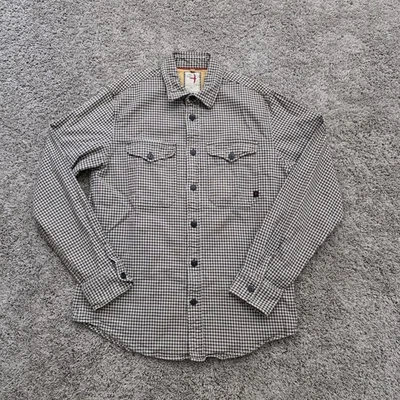 Camisa de trabajo Relwen Utility de franela para hombre MEDIANA M marrón a cuadros HUCKBERRY Foto 1 de 4