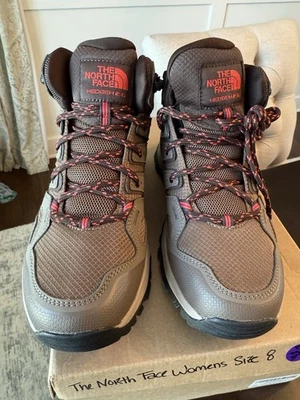 Womens Size 8 The North Face HEDGEHOG FASTPACK II MID WATERPROOF NF0A46AO MD0 — 第 1/4 张图片