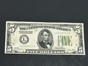 1928 B $5 Federal Reserve Note US Bill LOW Shipping!!! - Picture 1 of 2