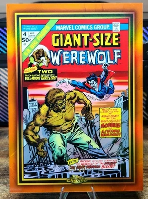 2024 Topps Chrome Marvel Giant Sized Box Topper Orange /25 MGG-8 Werewolf - Image 1 of 2