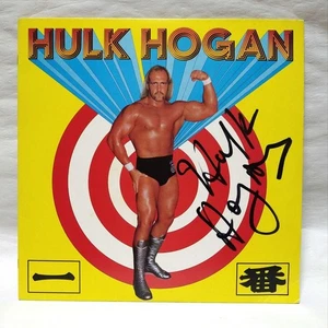 Hulk Hogan Autographed Ichiban Picture Record NJPW New Japan Pro Wrestling - Imagen 1 de 12