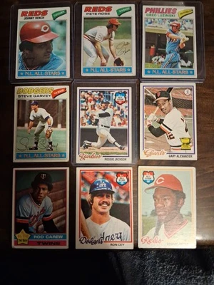 Tarjetas de béisbol vintage años 70 Foto 1 de 2