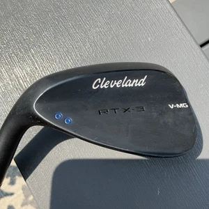 Cleveland RTX3 V-MG 58.09* Lob Wedge Acero True Temper, LH mano izquierda negro mate - Imagen 1 de 20