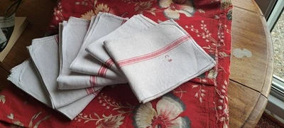 6 Torchons Anciens En Lin - Photo 1/2