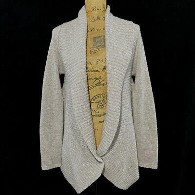 Robert Rodriguez M Cárdigan Grueso Suéter Gris Chal Cuello Cachemira Azul Cacoon Foto 1 de 4