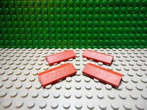 Lego 4 rojo 2x4 tejas pendientes 33 grados - Imagen 1 de 1