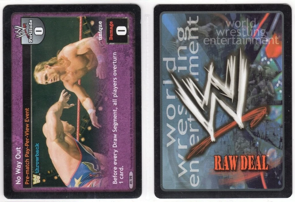 Promo CCG- WWE Raw Deal #49/PR No Way Out - Image 1 of 1