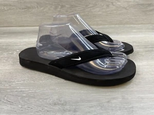 Nike Celso Girl Women's Sandal Flip-Flop Cushioned Orthotic US 11 Black Shoes - Picture 1 of 10