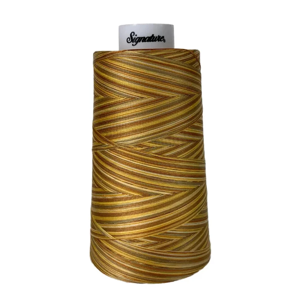 Signature Variegated 40 weight cotton thread 3000 yard cone- Golden Harvest - Image 1 of 1