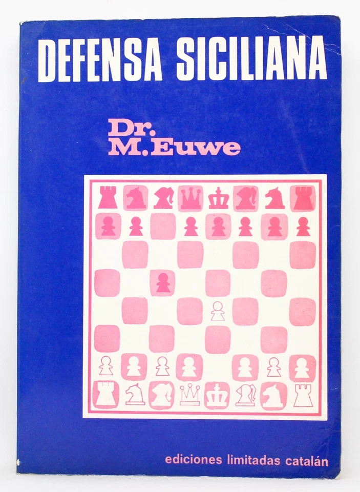DEFENSA SICILIANA DR. M. EUWE EDICIONES LIMITADAS CATALAN 1976 LIBRO AJEDREZ - Imagen 1 de 1