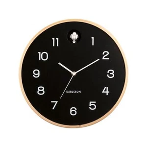Karlsson Natural Cuckoo 32cm Wall clock Birchwood Frame Battery Powered - Picture 1 of 15