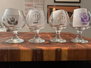 Three 3 Floyds Dark Lord Day Set Of 4 Snifters 2014 and 2015. Dark Matter Coffee - Picture 1 of 6