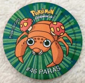 Tazos POKEMON 1 SABRITAS PARAS #46 1998 Nintendo. HTF Gen 1 Sabritas NOS - Picture 1 of 2