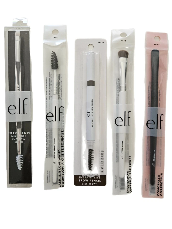 Lote De 5 Pinceles De Maquillaje E.L.F NUEVOS Varios Usos  Foto 1 de 4
