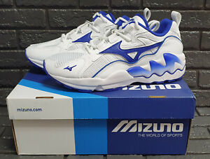 Mizuno Wave Rider 1 Road Running Shoes Men's, White/Blue, UK 10.5 RRP £110.00