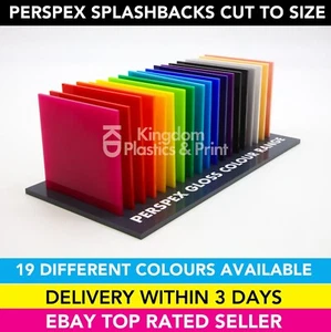 Perspex Acrylic Kitchen Bathroom Splashbacks - Perspex Splashbacks Cut To Size - Picture 1 of 39