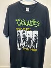 Vintage 90s Casualties Shirt Size L 22x29 Stay Punk Stay Free