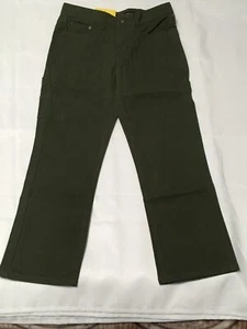 RealTree Boys Canvas Carpenter Pants Small 7/8 - Green - Picture 1 of 5