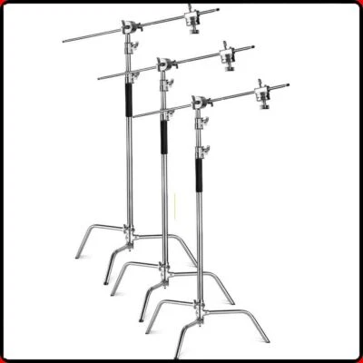 3xHeavy Duty 330cm Light Reflector Tripod C Stand with Boom Arm for Aputure Godox - Image 1 of 4