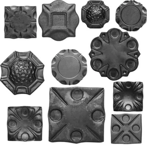 STAL Rosone Ornamentale Ferro Decorazione Recinzione Elemento Decorativo Foglie Metallo per Recinzione - Foto 1 di 12