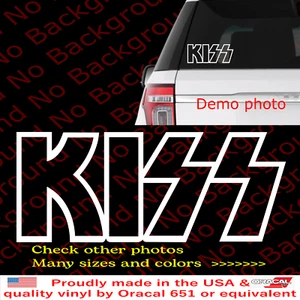 Outline Only KISS Rock Band Vinyl Decal Die Cut Sticker for Phone Laptop FY140 - Picture 1 of 9
