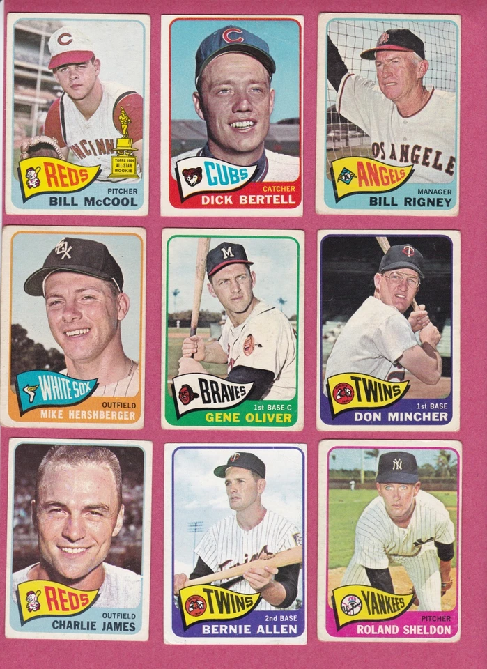 1965 Topps Baseball Cards - commons & minor stars fillers, POOR to VG condition - Image 1 of 1