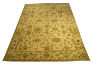 10 x 14 FINE QUALITY HAND KNOTTED Egyptian Sultanabad Rug _Veggie Dyed Soft Wool - Picture 1 of 12
