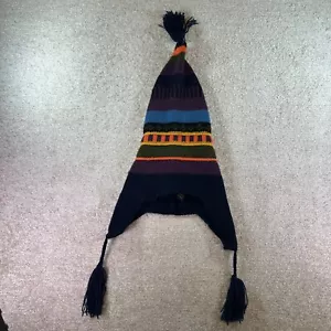 Bunte Beanie Longmütze mehrfarbig Strick Wintermütze - Bild 1 von 6
