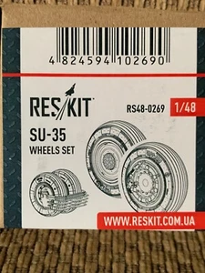 1/48 Reskit SUKHOI Su-35 SUPER FLANKER SET RUOTE Resina: Grande Parete, Kitty Hawk - Foto 1 di 2