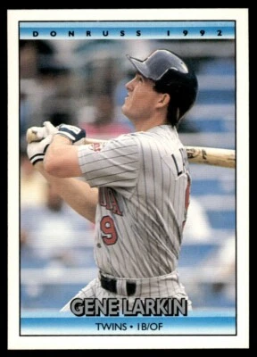 1992 Donruss #496 Gene Larkin Minnesota Twins - Image 1 of 2