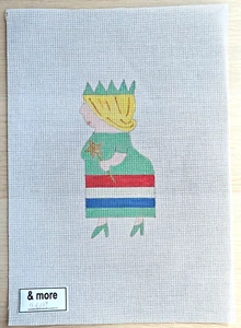 Handpainted Needlepoint Canvas: LADY LIBERTY Patriotic USA CAM7 - Picture 1 of 2