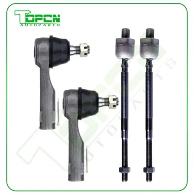 4Pcs Front Suspension Steering Tie Rod End Kit Fits 1987-1990 Nissan Pulsar NX - Imagem 1 de 4