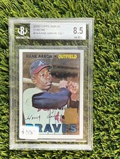 2000 TOPPS CHROME HANK AARON #14 BGS 8.5