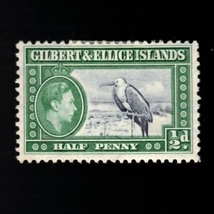 Gilbert and Ellice Islands, Scott 40, Great Frigate, Birds, 1939, MH